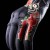 Five Flow Woman Skull & Roses Glove - Black / Red