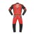 Richa Stradale 1 Piece Leather Motorcycle Suit - Blood Red/Wht