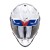 Scorpion ADF 9000 Desert Blue White Red Gloss