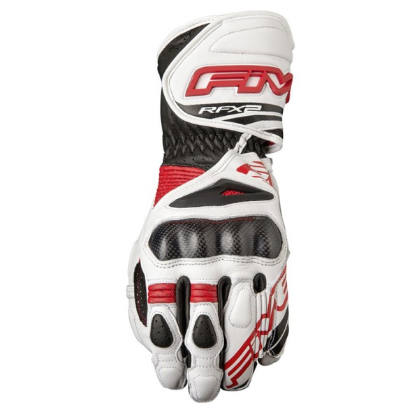 Five RFX2 Race Gloves - White/Red