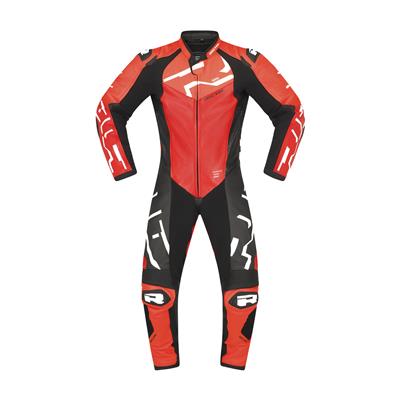 Richa Stradale 1 Piece Leather Motorcycle Suit - Blood Red/Wht