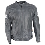 Richa Hawker Leather Jacket - Grey