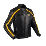 Segura Formula Leather Jacket  - Black/Yellow